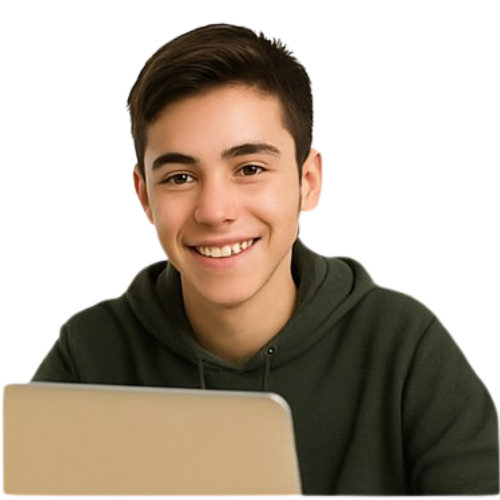 ragazzo appassionato di coding